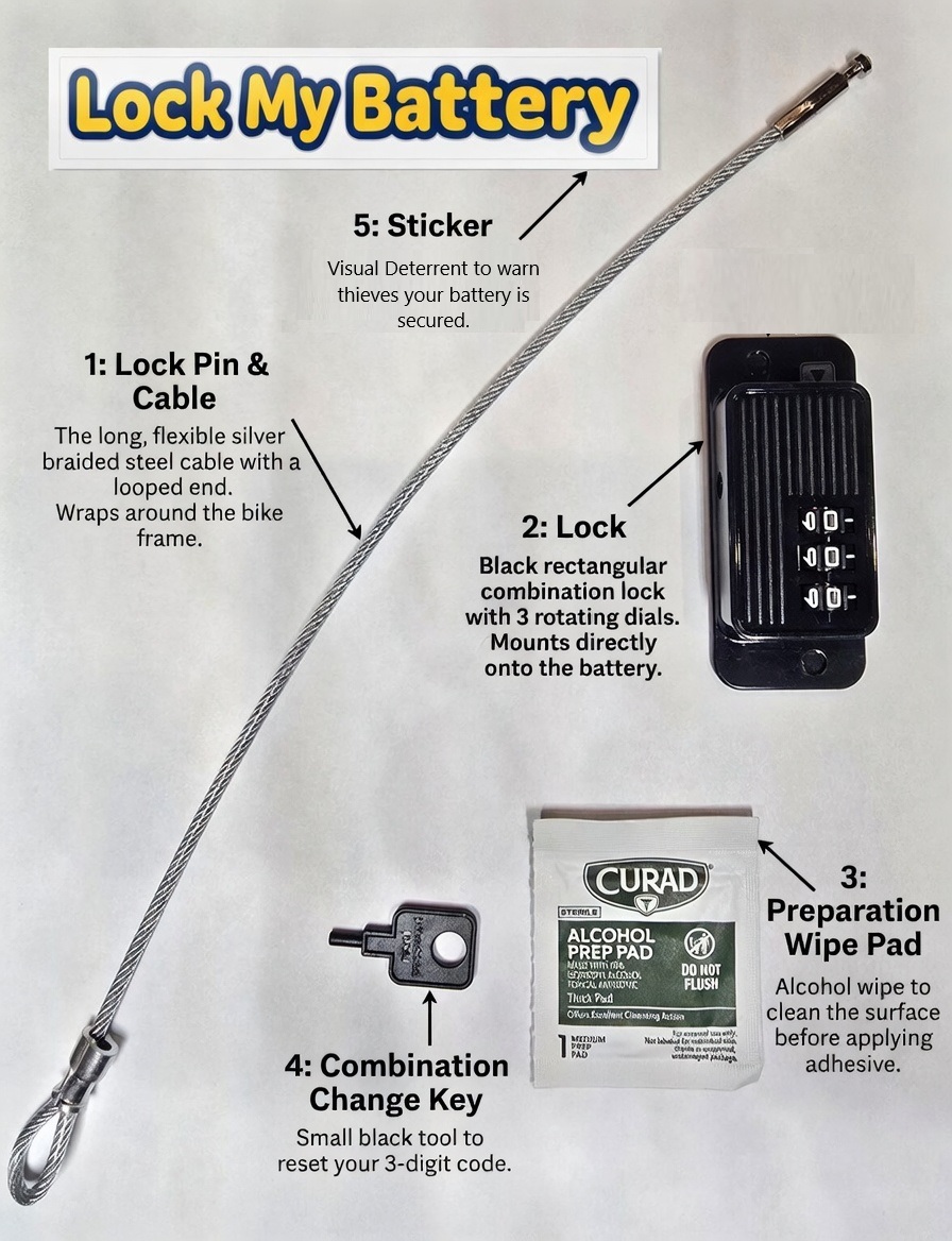 Lock My Battery Labeled Parts Diagram